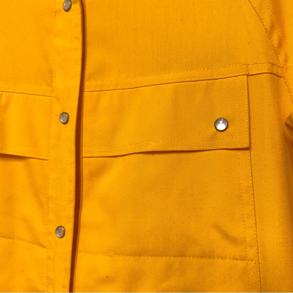 RARE! Vintage Bonnie Cashin A Line Canvas Trench Coat Size 6 - YELLOW 60s/70s - Picture 6 of 15